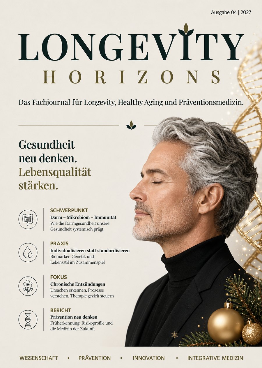 Cover Longevity Horizons — Ausgabe 04 | 2027